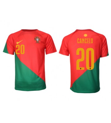 Portugal Joao Cancelo #20 Hjemmedrakt VM 2022 Kortermet